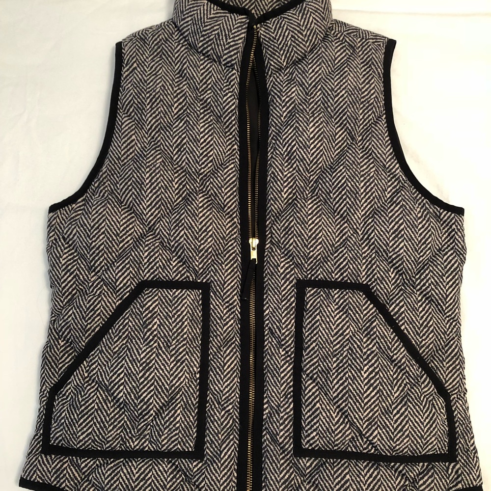 J Crew Herringbone Vest